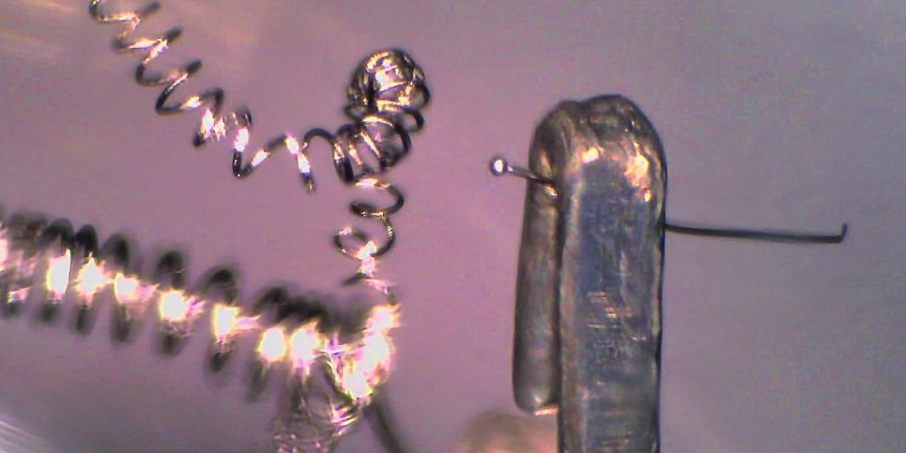 Mikroskopfoto Glühlampe